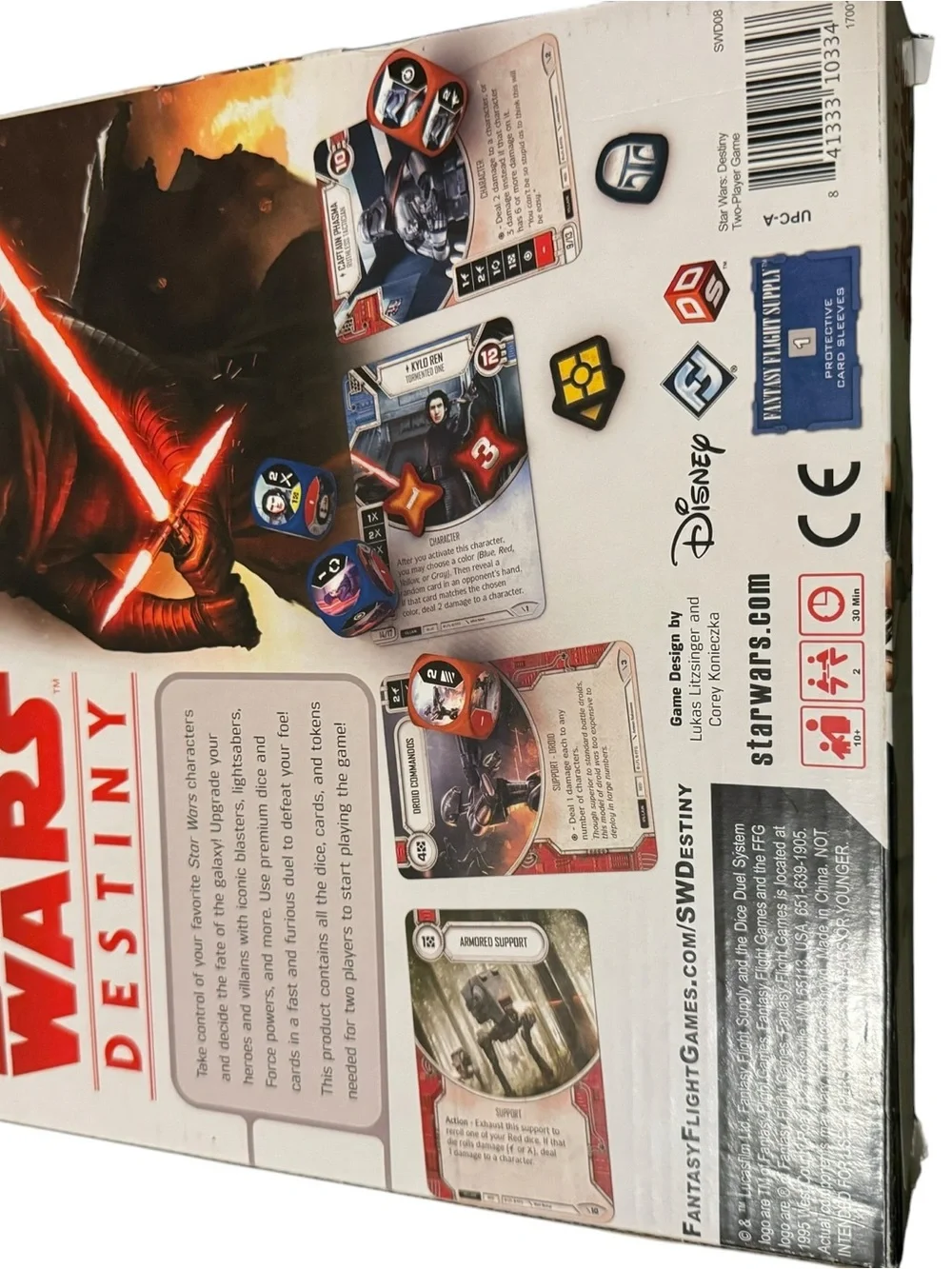 Star Wars Destiny Two-Player Game - White Box with Rey Artwork